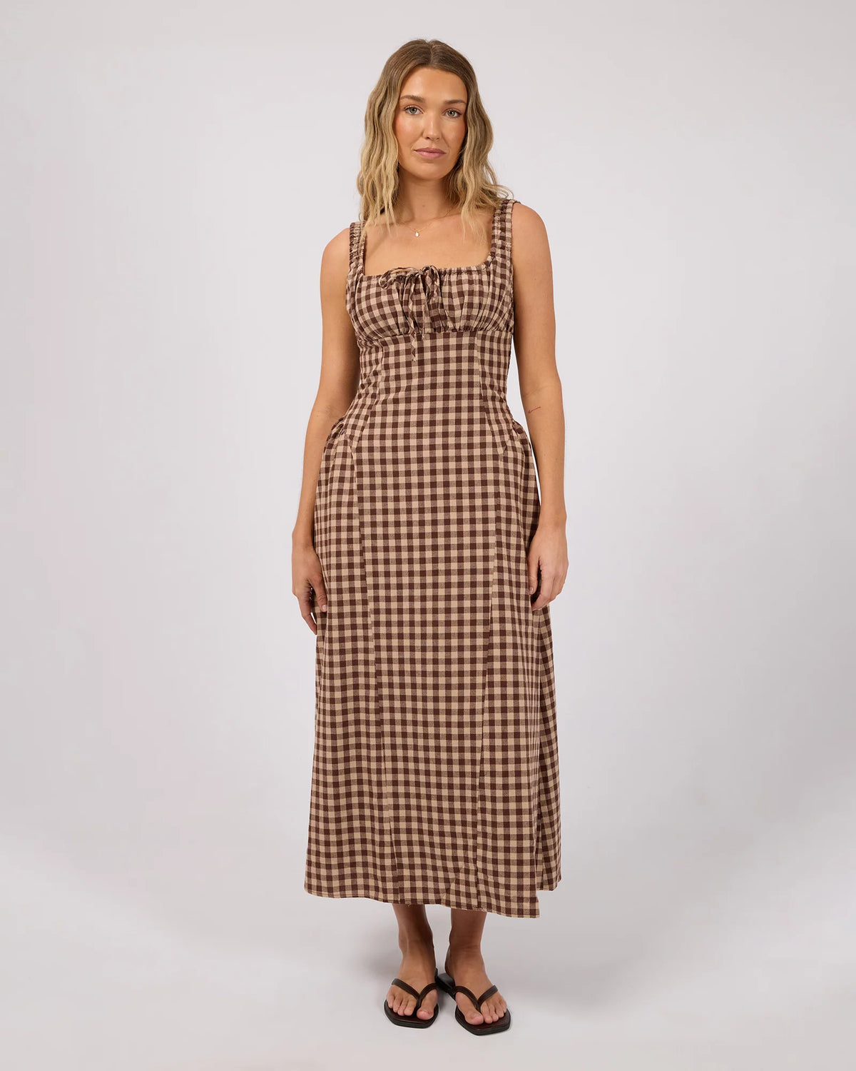 Wynn Maxi Dress - Brown. All About Eve
