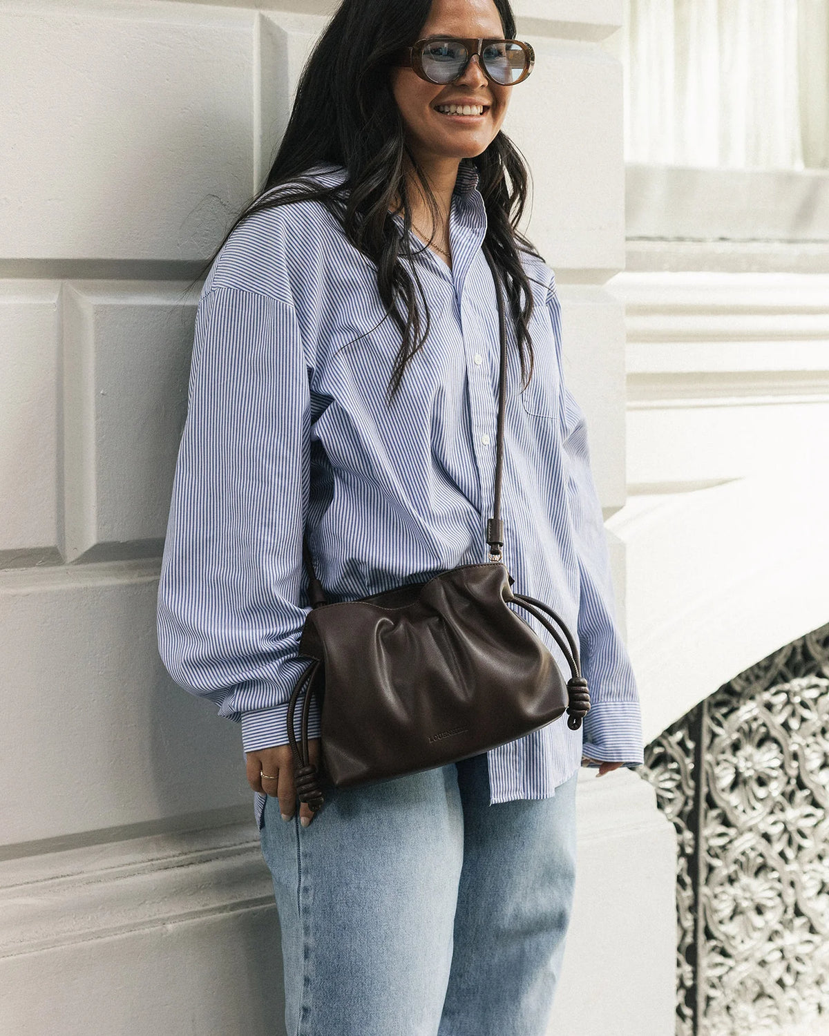 Yumi Crossbody Bag - Chocolate. Louenhide