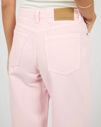 Zia Relaxed Straight Jean - Pink. All About Eve