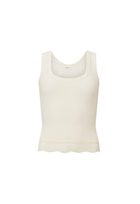 Zoe Singlet Top - Vintage Cream