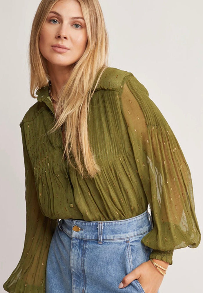 Abloom Blouse - Olive - Sare StoreMOS The LabelBlouse