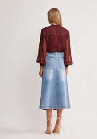 Abloom Blouse - Wine - Sare StoreMOS The LabelBlouse