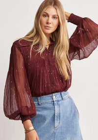 Abloom Blouse - Wine - Sare StoreMOS The LabelBlouse