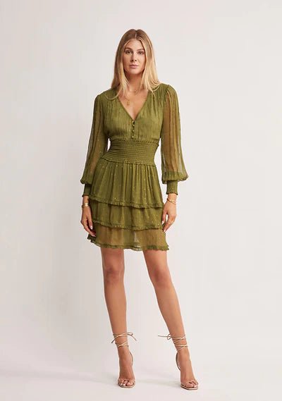 Abloom Mini Dress - Olive - Sare StoreMOS The LabelDress