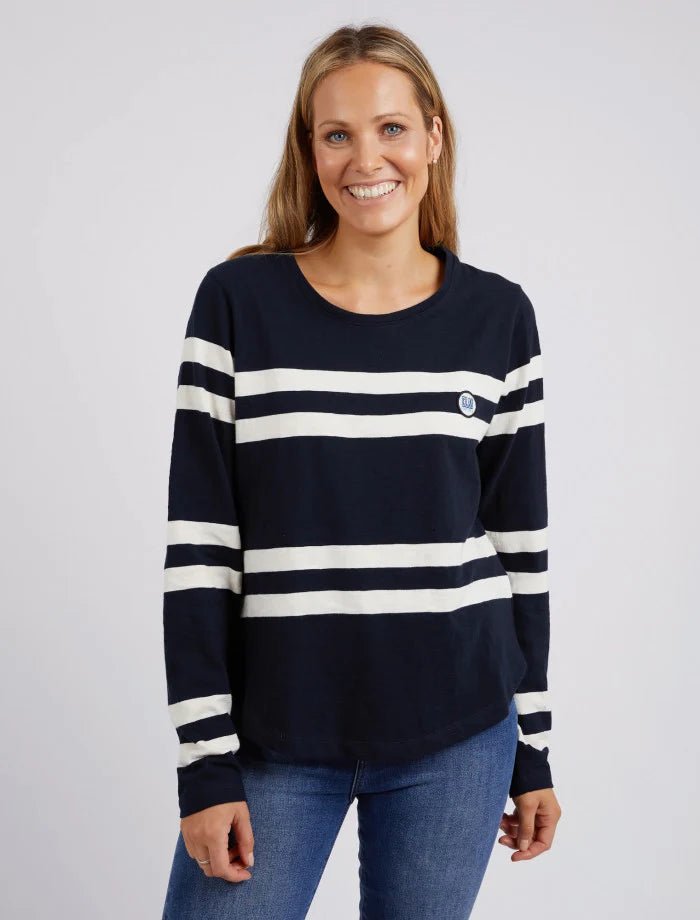 Allegra Long Sleeve Tee - Navy - Sare StoreElmTee