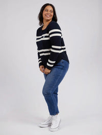 Allegra Long Sleeve Tee - Navy - Sare StoreElmTee