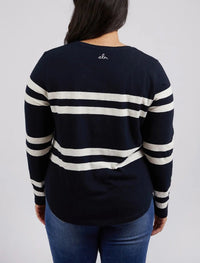 Allegra Long Sleeve Tee - Navy - Sare StoreElmTee