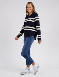 Allegra Long Sleeve Tee - Navy - Sare StoreElmTee
