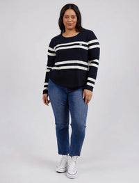Allegra Long Sleeve Tee - Navy - Sare StoreElmTee
