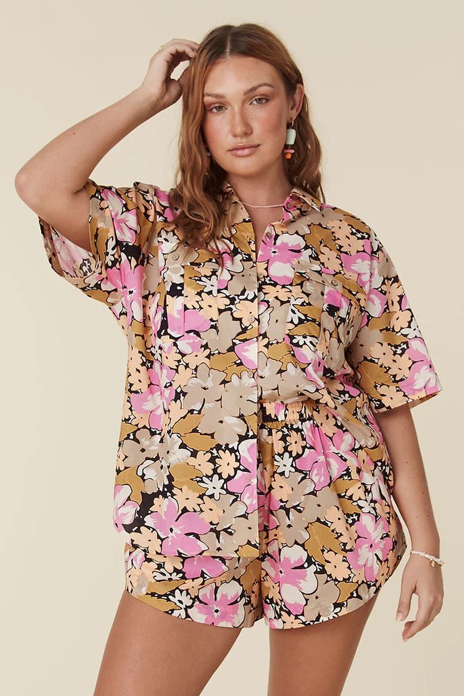 Aloha Shirt - Caramel - Sare StoreSPELLTops