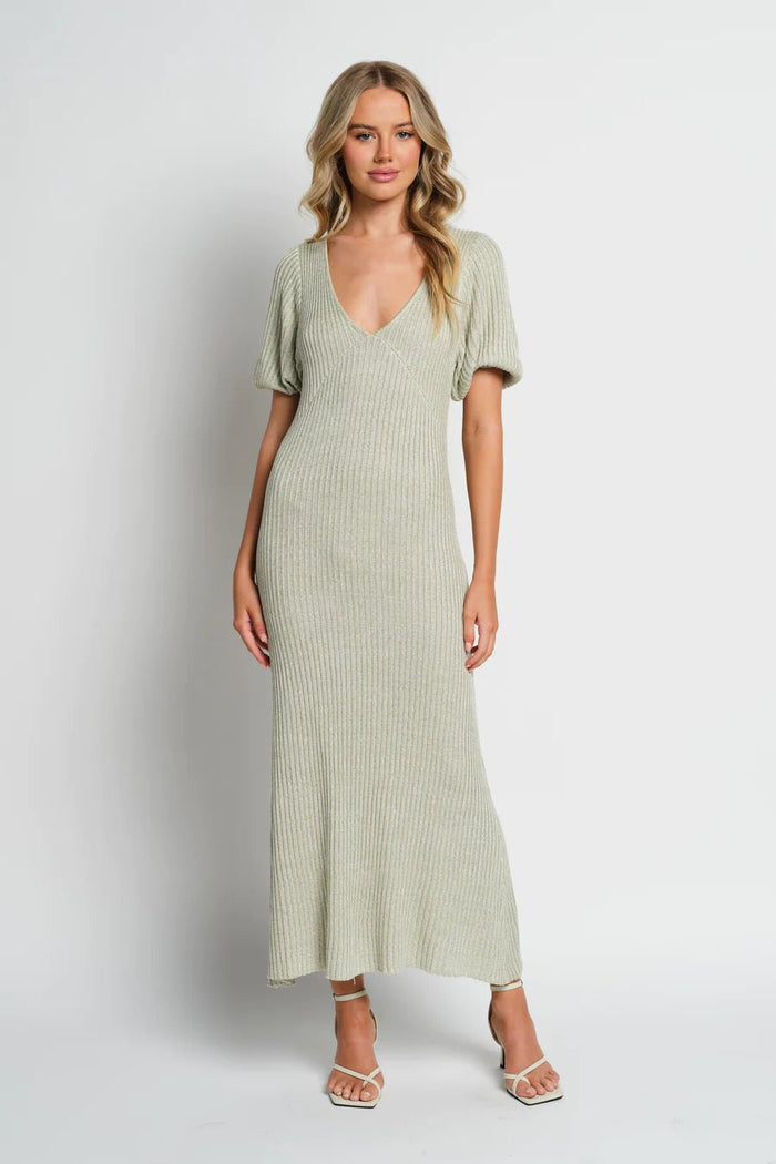 Amalfi Knit Midi Dress - Sage Green Marle - Sare StoreWe are the othersDress