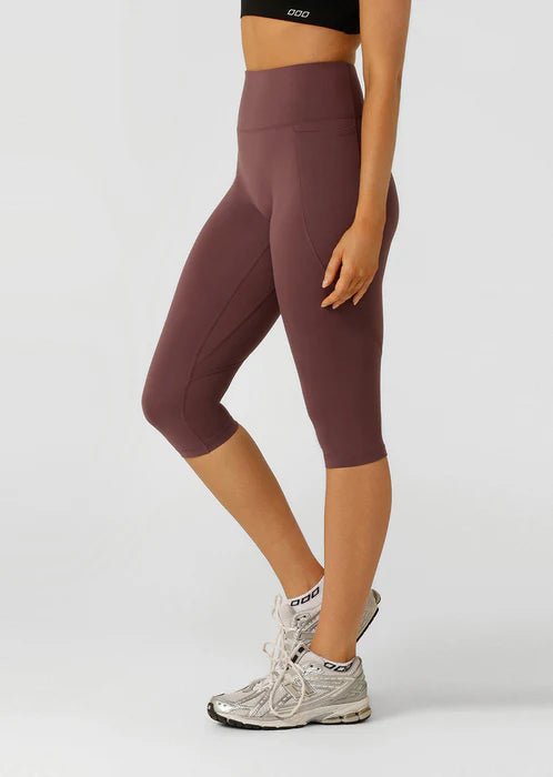 Amy No Ride Phone Pocket 3/4 Leggings - Amethyst Shadow - Sare StoreLorna Janeactivewear