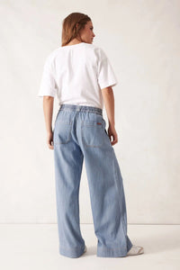 Andie Wide Leg Drawstring Pant - Blue Herringbone - Sare StoreCeres LifeLeggings
