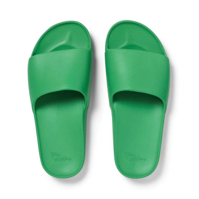 Arch Support Slides - Kelly Green - Sare StoreArchiesShoes
