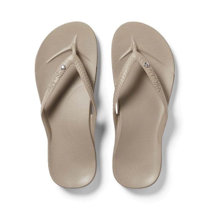 Arch Support Thongs - Taupe Crystal - Sare StoreArchiesthongs