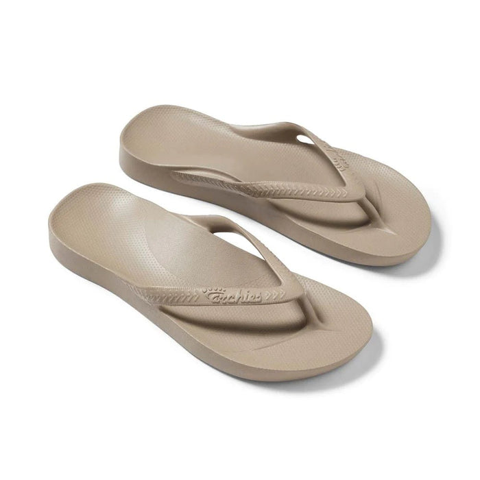 Arch Support Thongs - Taupe - Sare StoreArchiesthongs