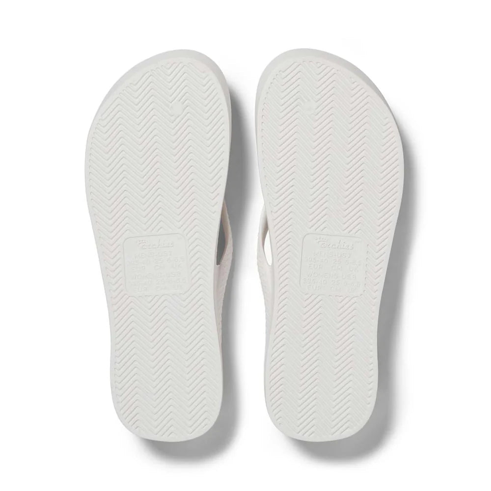 Arch Support Thongs - White - Sare StoreArchiesthongs