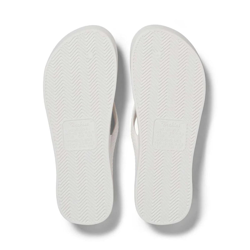 Arch Support Thongs - White - Sare StoreArchiesthongs