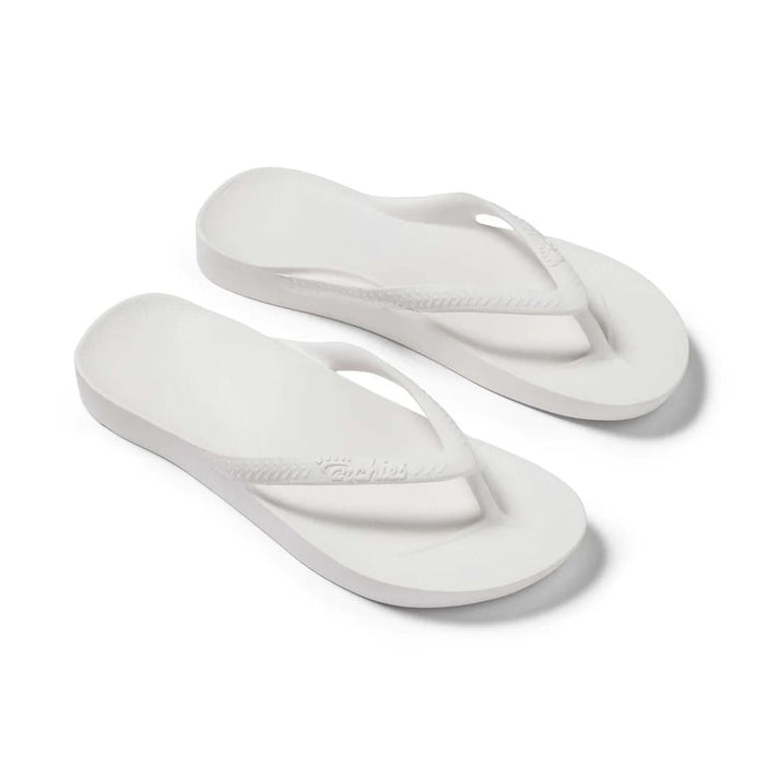 Arch Support Thongs - White - Sare StoreArchiesthongs