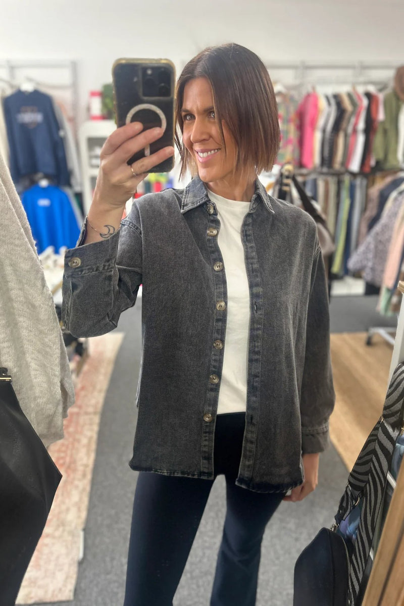 Arizona Black Denim Shirt - Sare StoreBy FrankieShirt