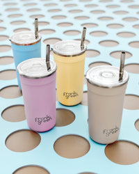 Assembled Summer Core 16oz Stainless Steel Reusable Party Cups 4 Pack