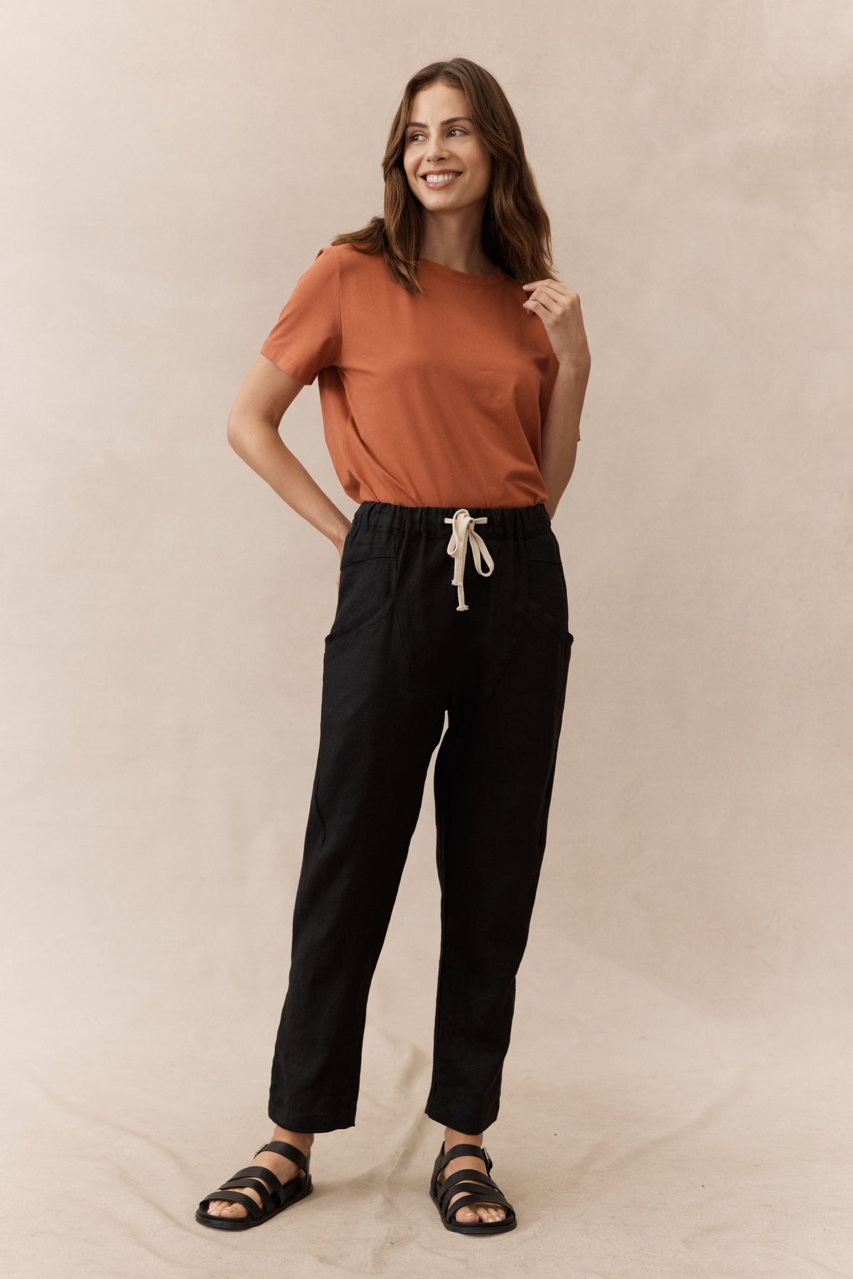 Athens Tee - Burnt Orange - Sare StoreLittle LiesTee