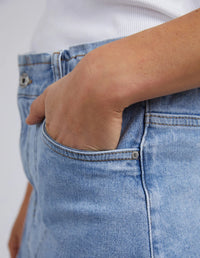 Atlas Denim Skirt Blue - Sare StoreElmSkirt