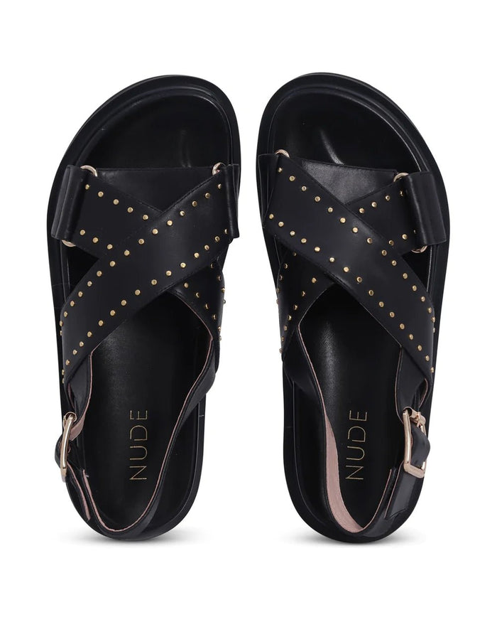 Black Loddie Sandal - Sare StoreNude FootwearSandals