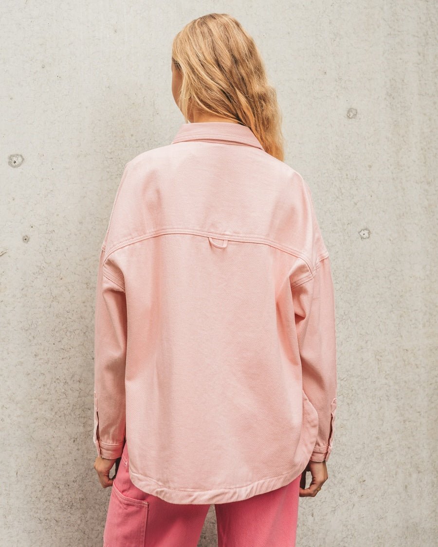 Blush denim jacket hot sale