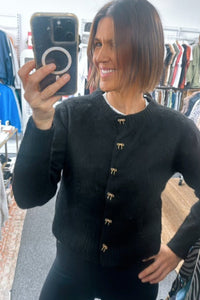 Bow Cardigan - Black - Sare StoreBy FrankieCardigan