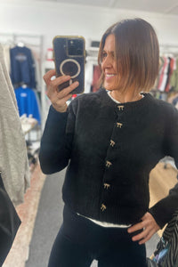 Bow Cardigan - Black - Sare StoreBy FrankieCardigan