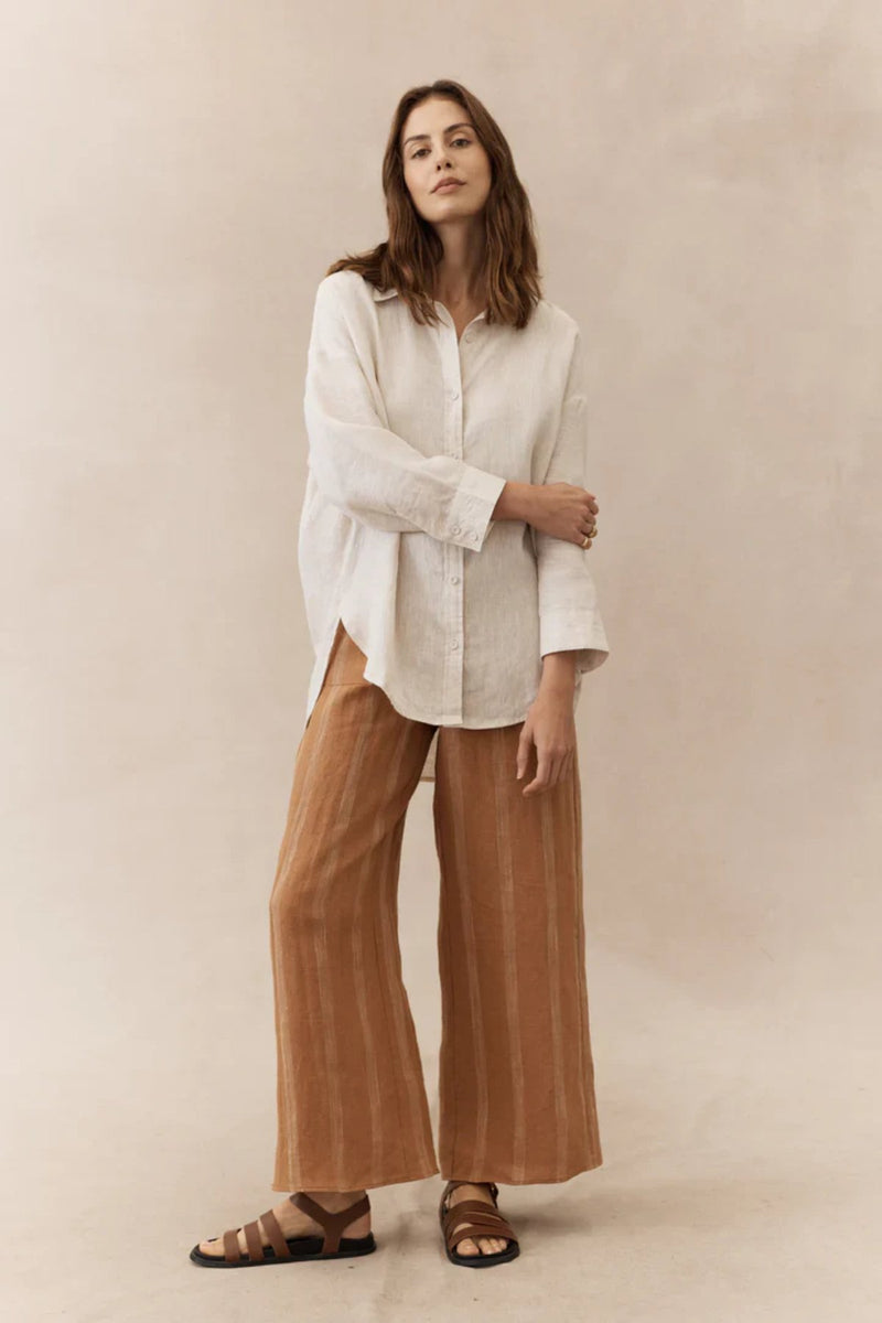 Boyfriend Linen Shirt - Natural - Sare StoreLittle LiesShirt