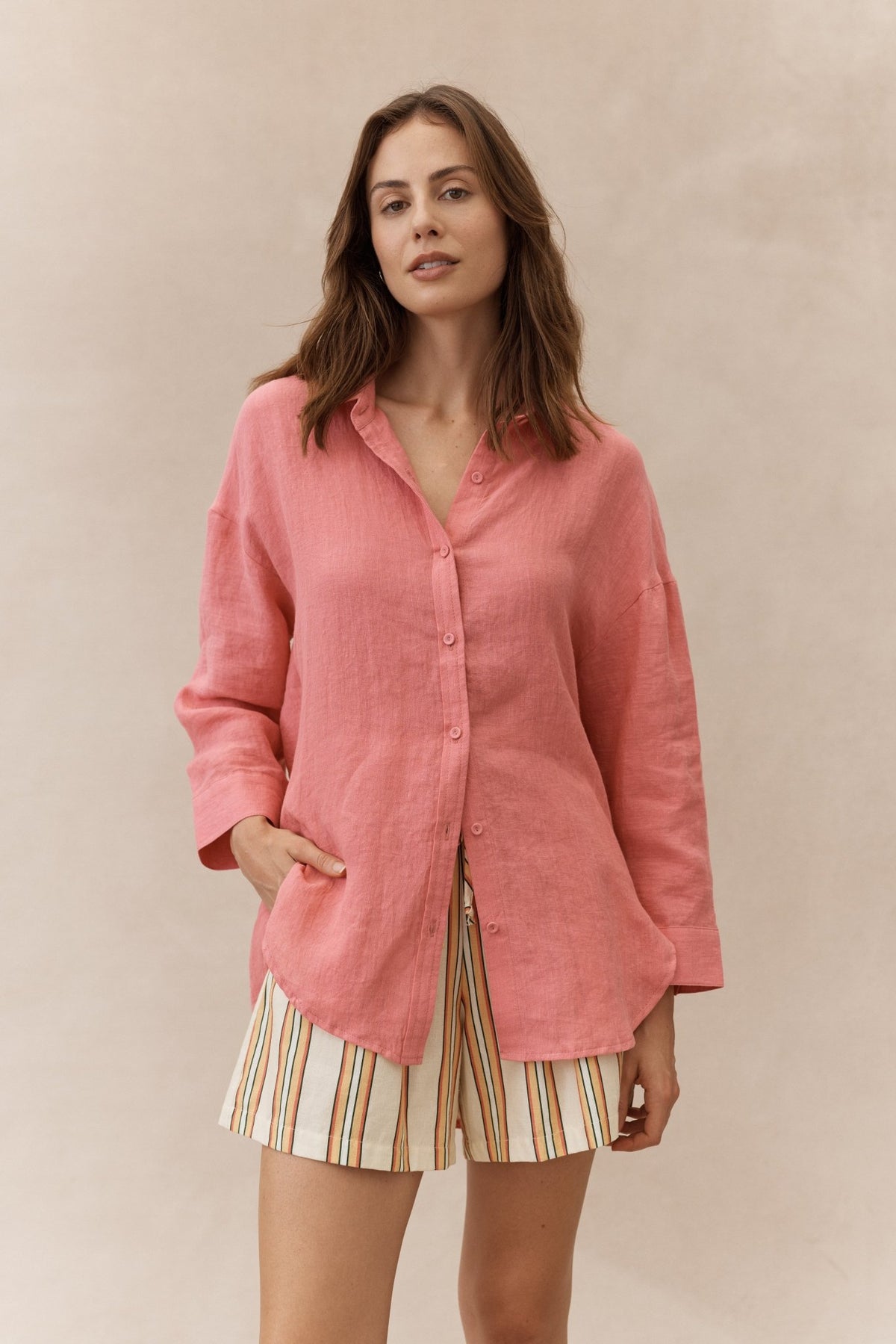 Boyfriend Shirt - Raspberry - Sare StoreLittle LiesShirt