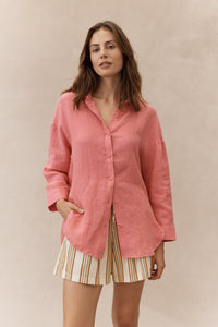 Boyfriend Shirt - Raspberry - Sare StoreLittle LiesShirt