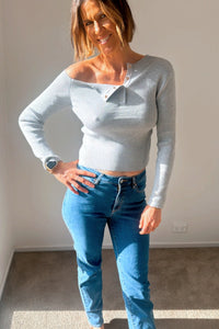Brooklyn Top - Grey - Sare StoreBy FrankieTops