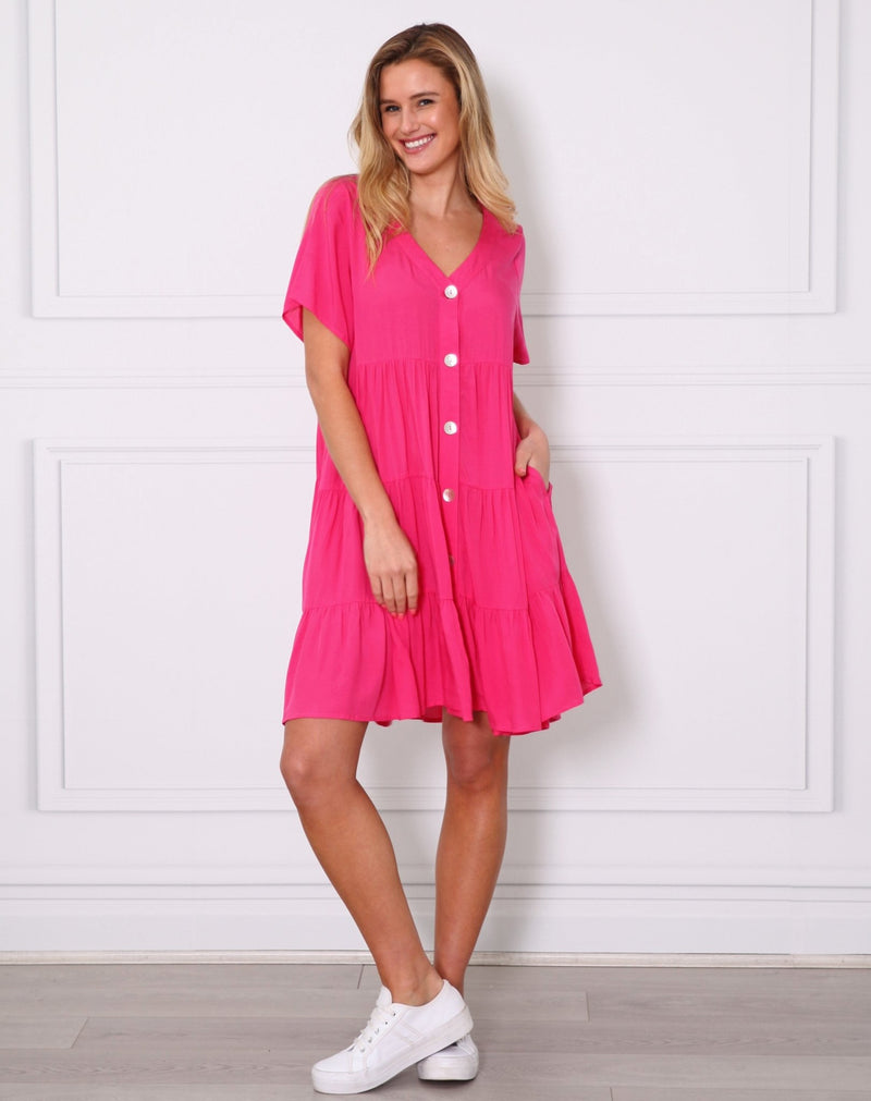 Byron Dress- Hot Pink - Sare StoreLeoni AustraliaDress