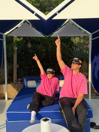 KIDS NO VACANCY TEE - DARK PINK