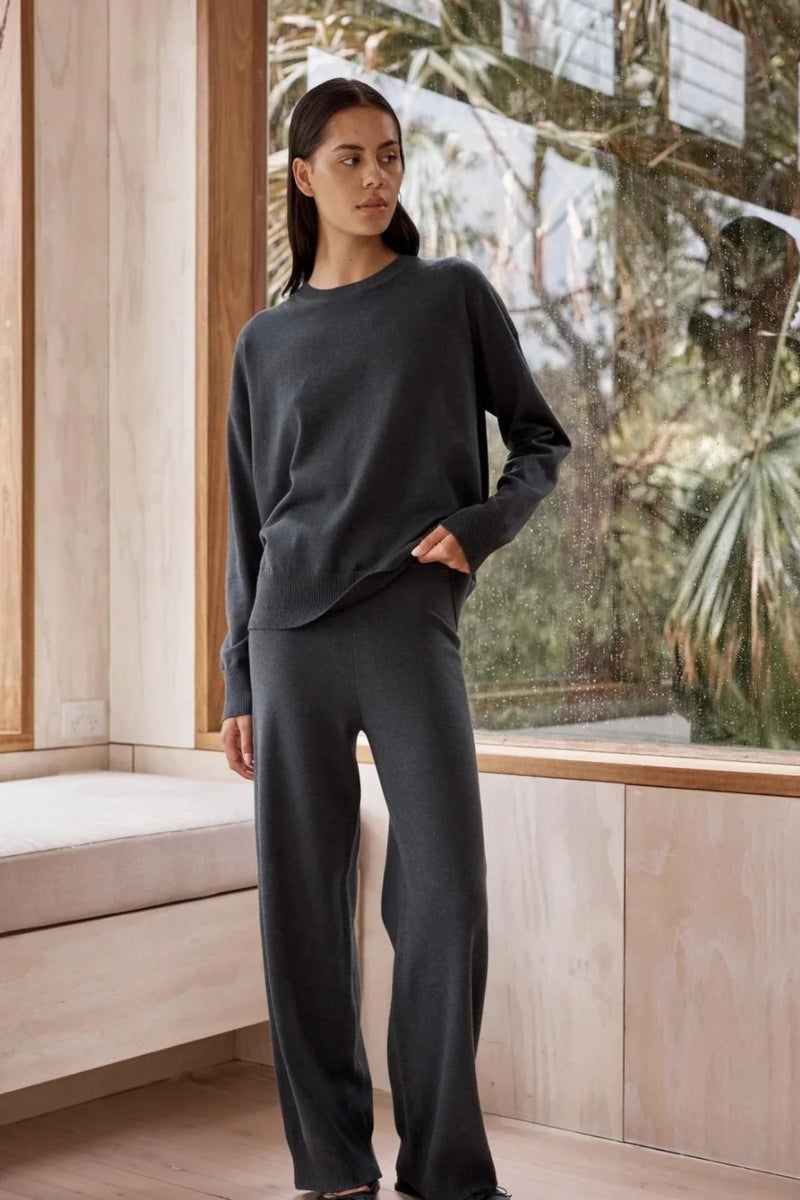 Cali Knitted Pants - Charcoal - Sare StoreLittle LiesPants