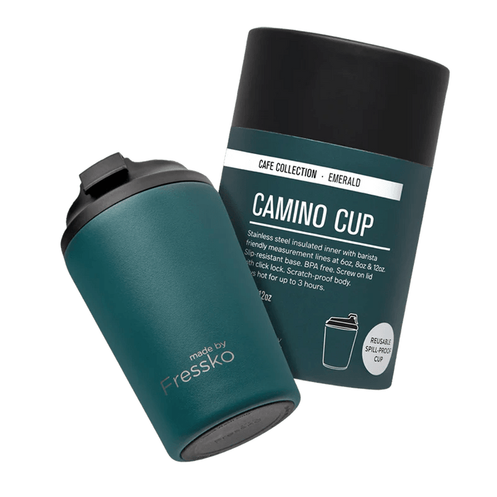 Camino Reusable Coffee Cup 12oz/340ml - Emerald - Sare StoreMade by FresskoReusable Coffee Cup