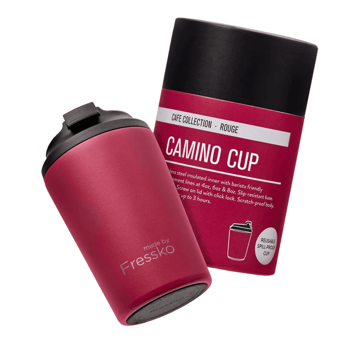 Camino Reusable Coffee Cup 12oz/340ml - Rouge - Sare StoreMade by FresskoReusable Coffee Cup