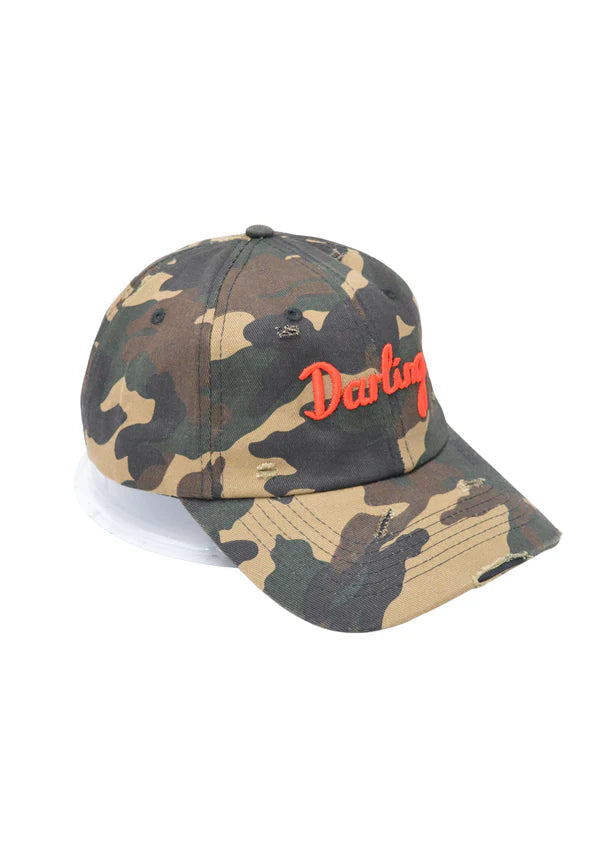 Distressed Camo Darling Cap