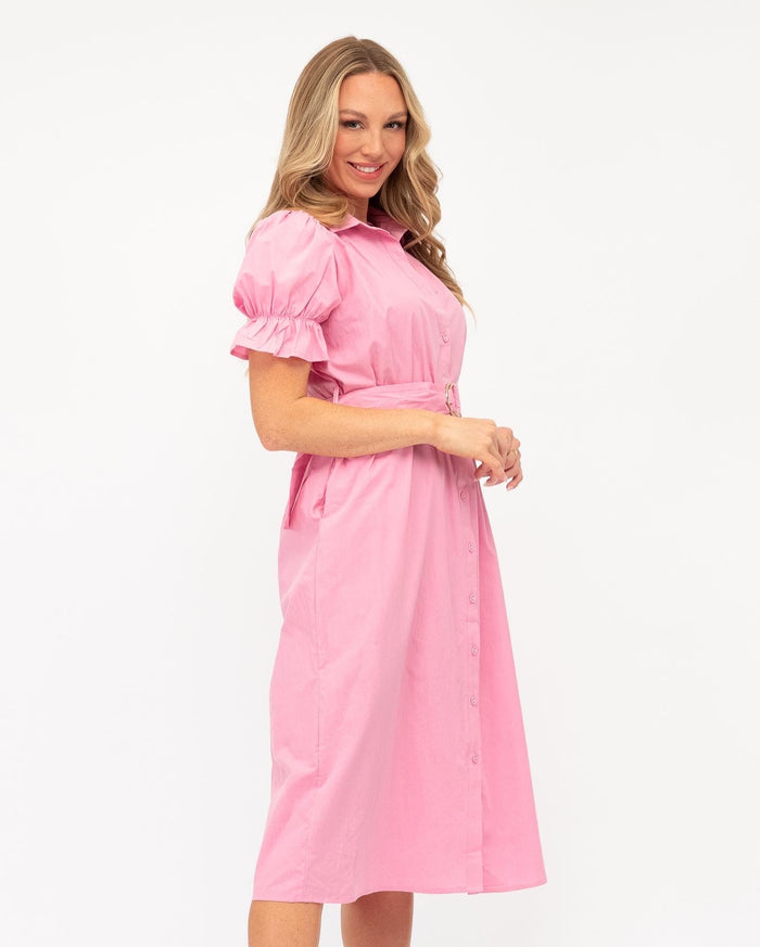 Candy Pink Dress with Collar - Sare StoreLabel of LoveDress