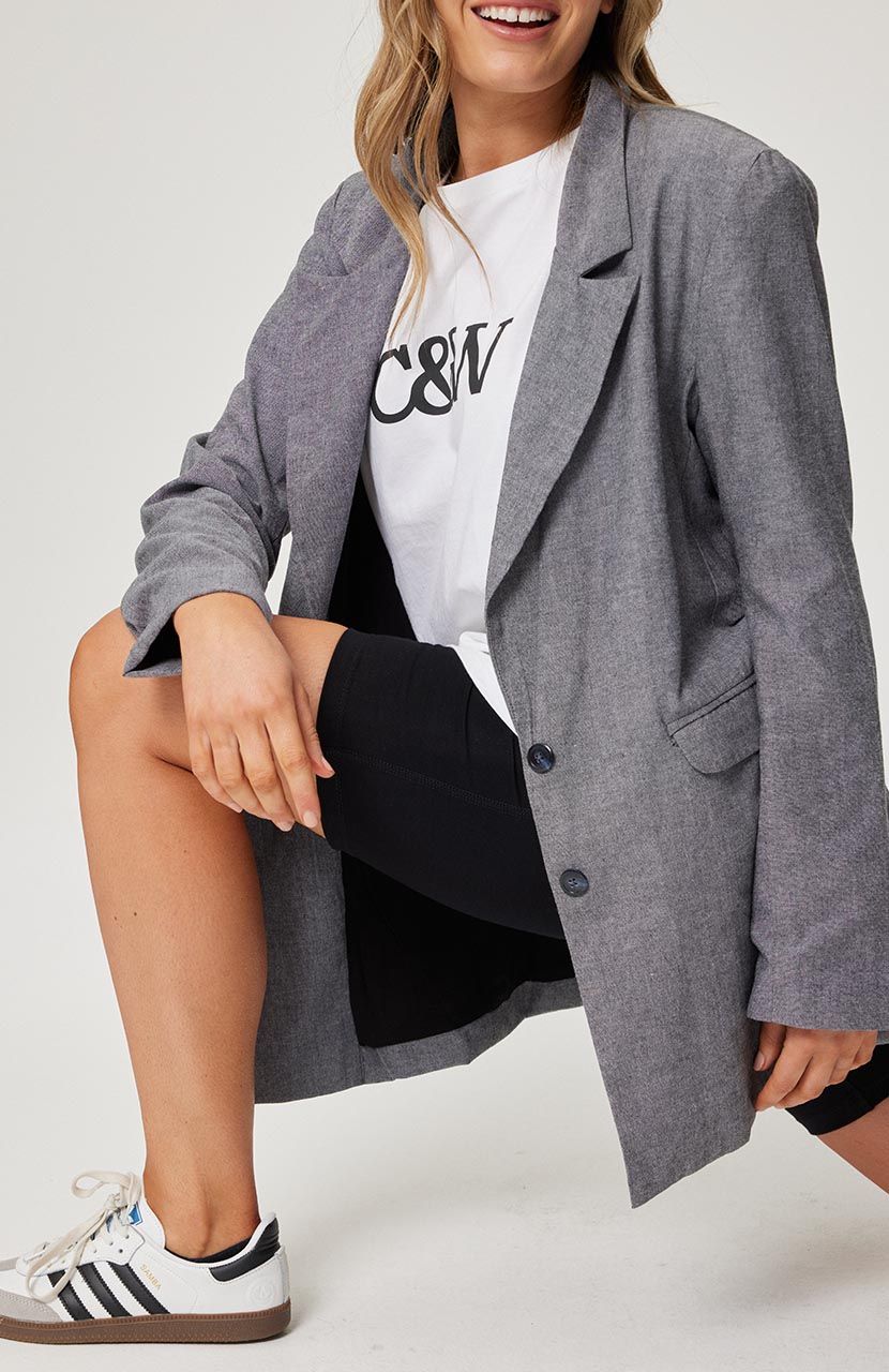 Cece Blazer - Yarn Dyed Black - Sare StoreCartel & WillowBlazer