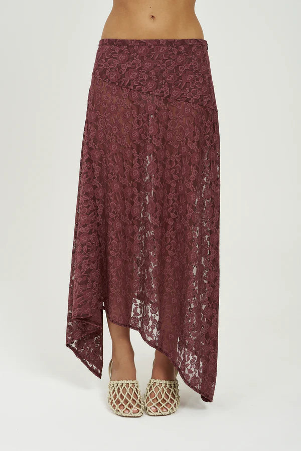 Frenchie Midi Skirt - Chocolate
