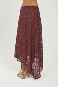 Frenchie Midi Skirt - Chocolate