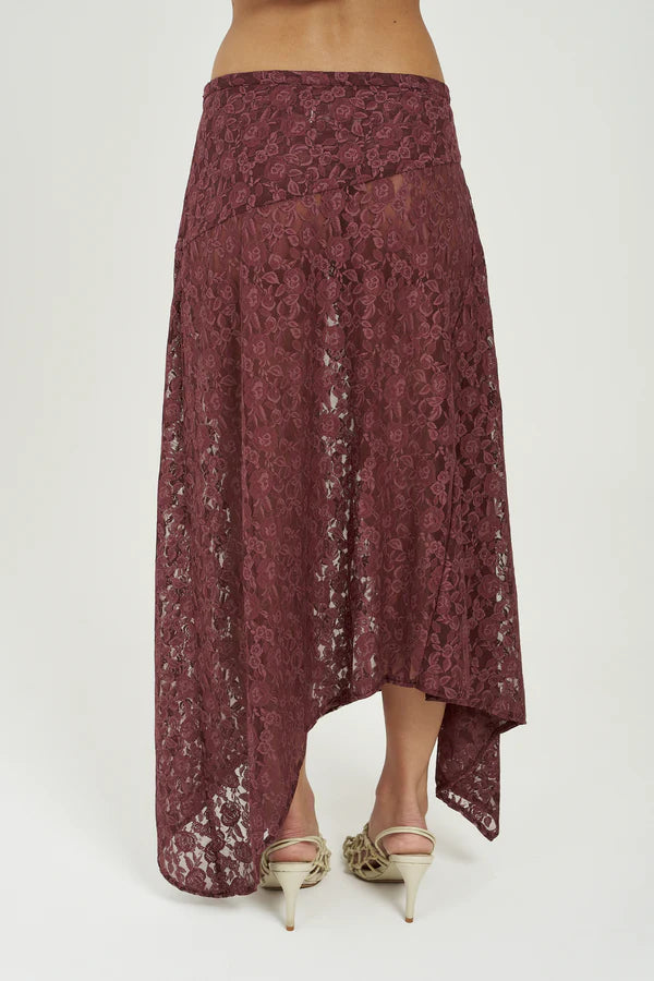 Frenchie Midi Skirt - Chocolate