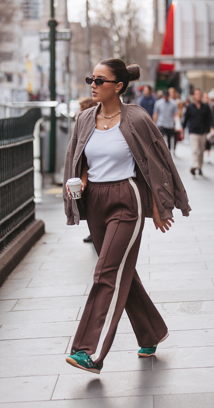 Noah Wide Pant - Chocolate Cream Stripe