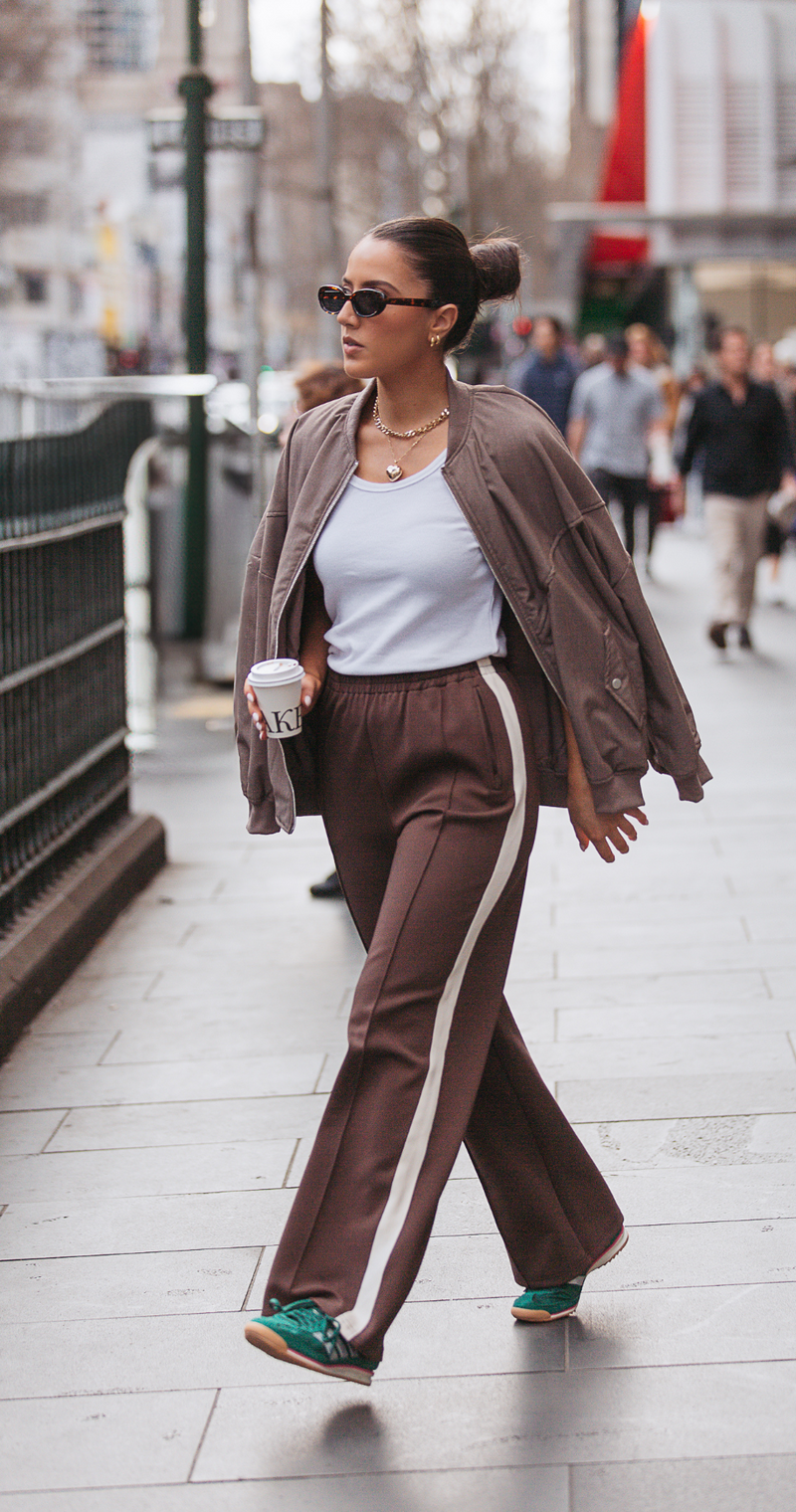 Noah Wide Pant - Chocolate Cream Stripe
