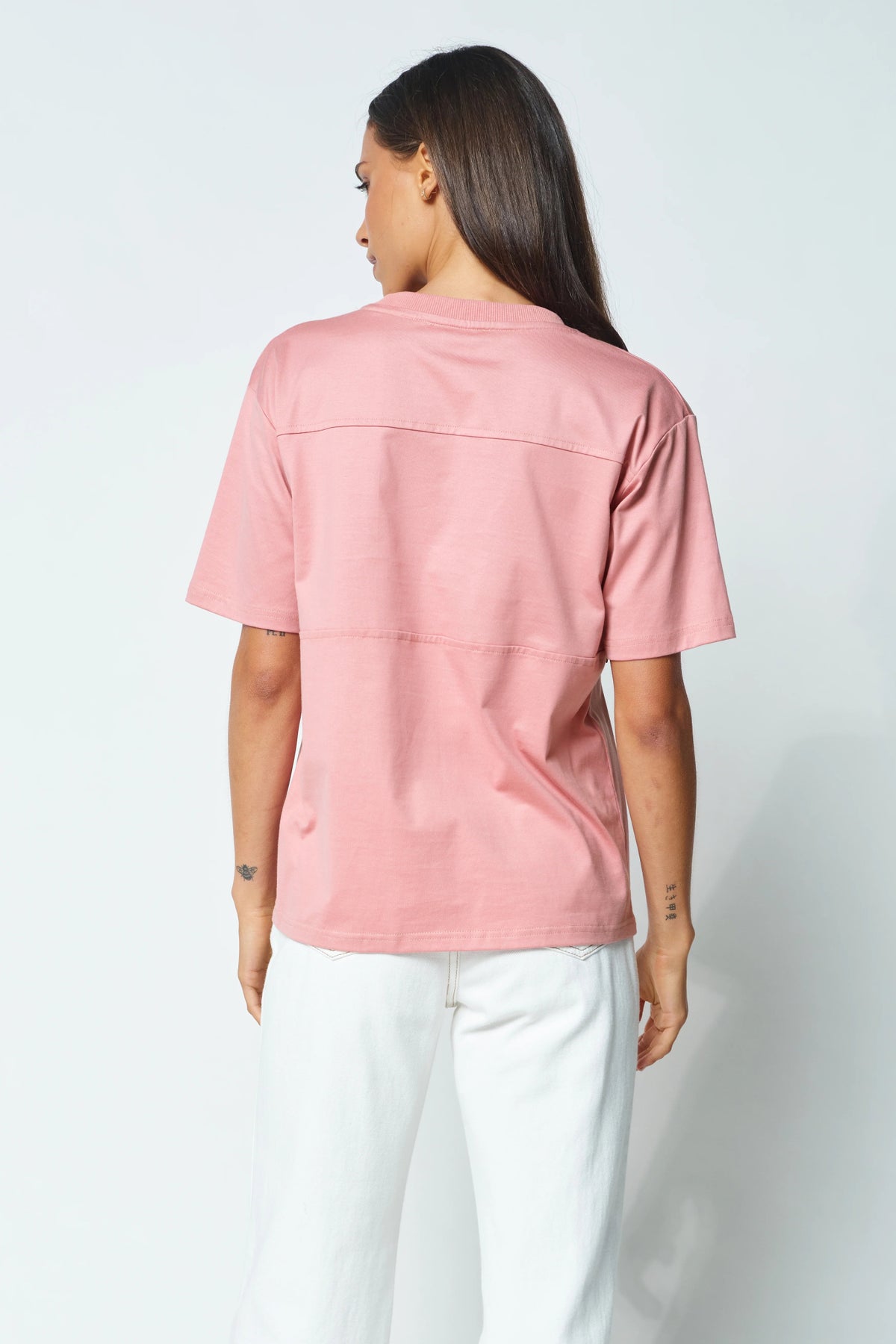 Clair Beaded Panel Tee - Dusty Rose - Sare StoreApero LabelTshirt