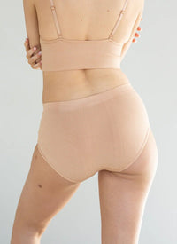 Classic Brief - High Wasted Vintage Cut - Nude + Bronze - Sare StoreNatV BasicsUnderwear